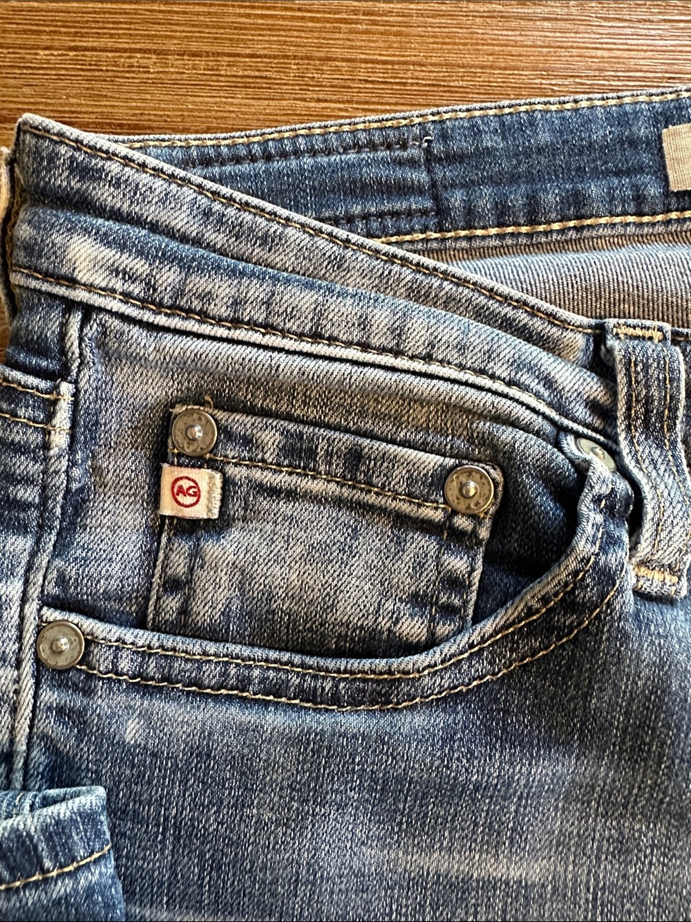 Ag Adriano Goldschmied Distressed Light Blue Skinny Jeans